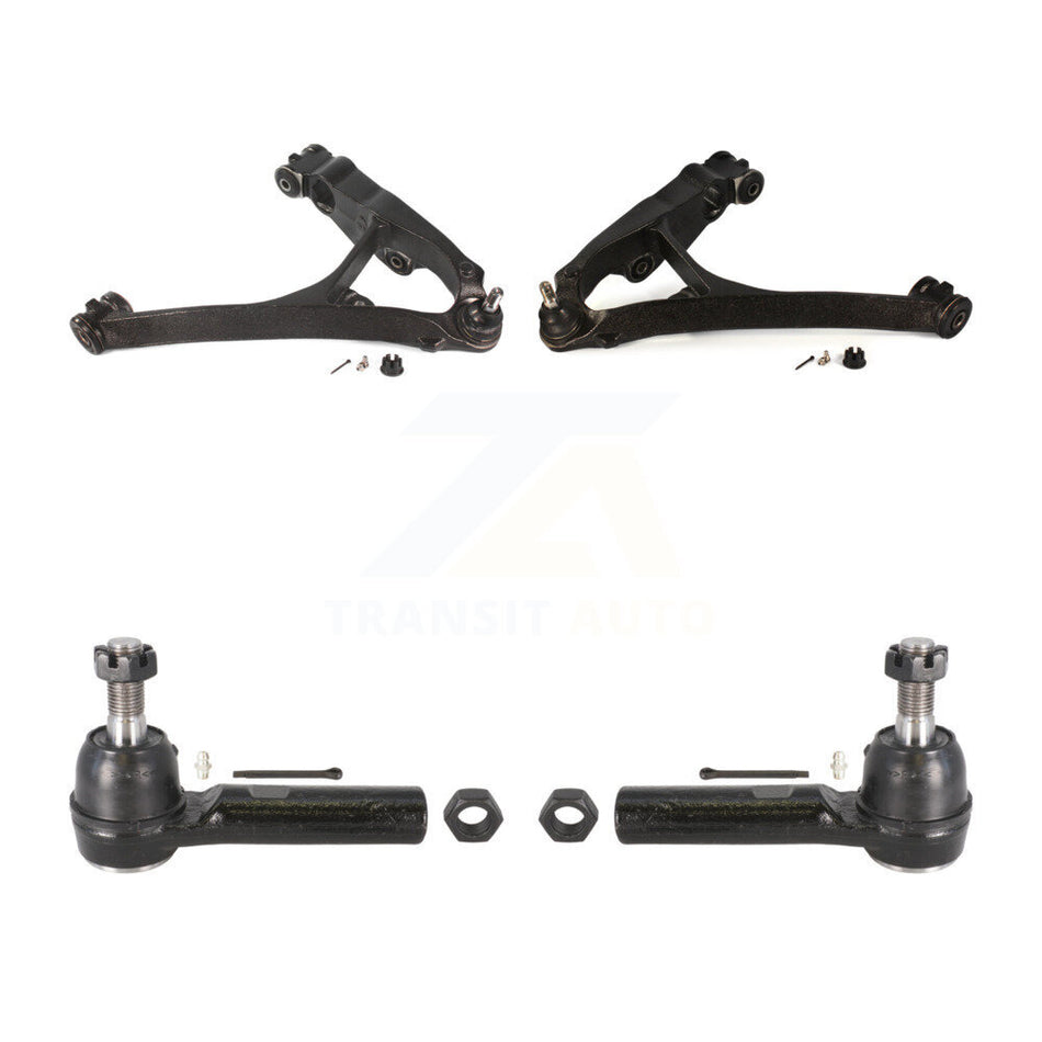 Front Suspension Control Arm Assembly And Tie Rod End Kit For 2003-2005 Chevrolet Express 2500 GMC Savana With 8500 Lb GVW or 8600 AWD KTR-102748