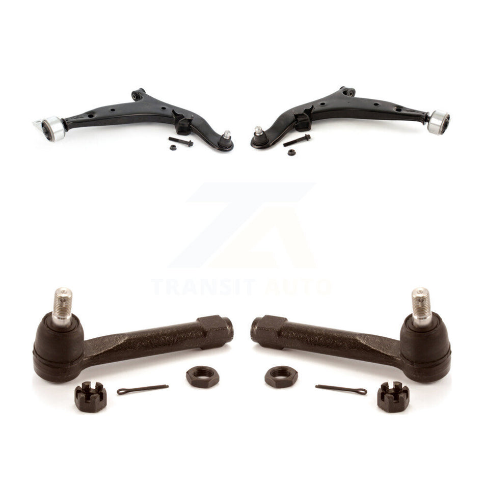 Front Suspension Control Arm Assembly And Tie Rod End Kit For 2004-2009 Nissan Quest KTR-102766