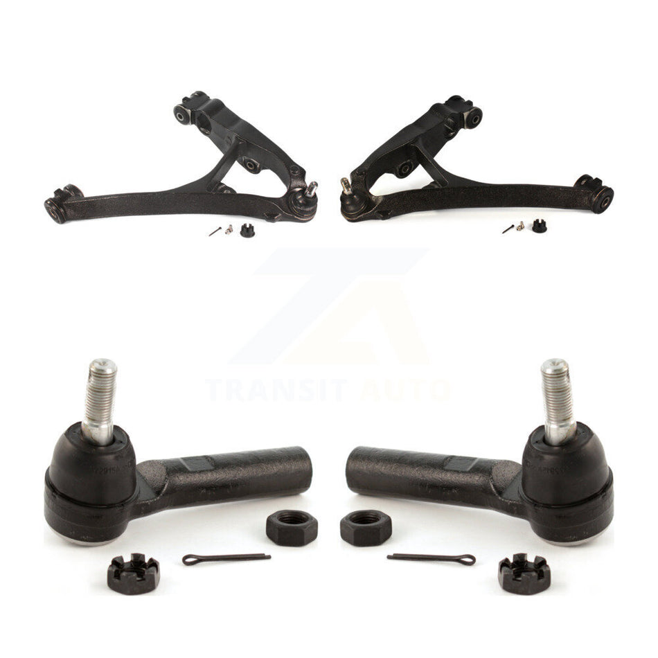 Front Suspension Control Arm Assembly And Tie Rod End Kit For 2003-2005 Chevrolet Express 2500 GMC Savana With 8500 Lb GVW or 8600 AWD KTR-102867
