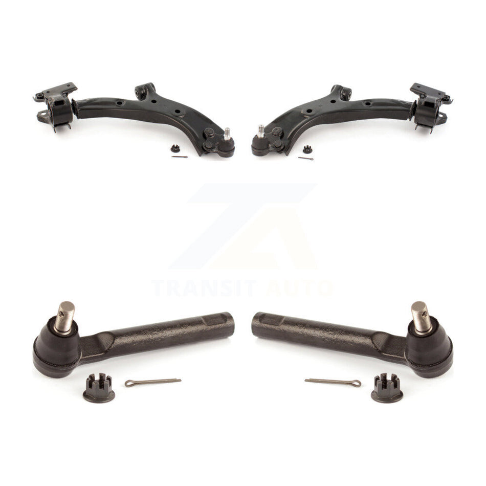 Front Suspension Control Arm Assembly And Tie Rod End Kit For 2007-2011 Honda CR-V Vehicles Manufactured In USA KTR-102872