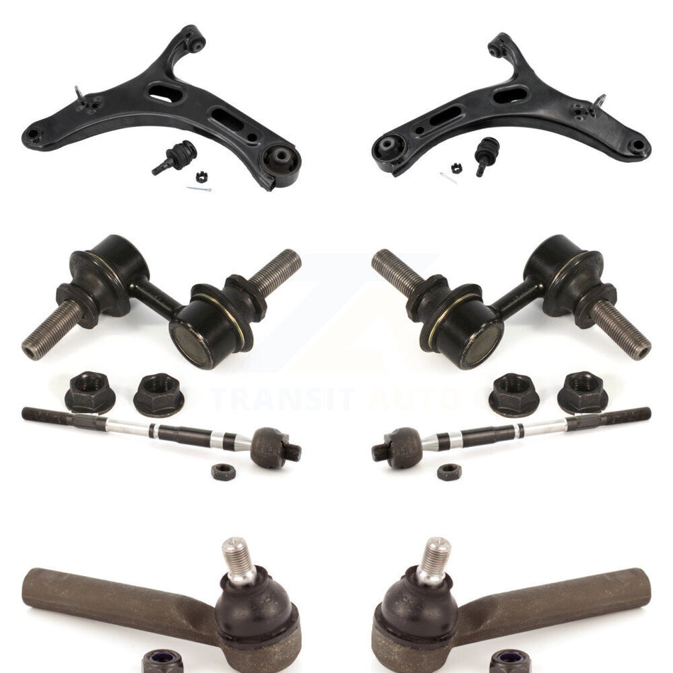 Front Control Arm And Ball Joint Tie Rod End Link Kit (8Pc) For 2010-2014 Subaru Legacy KTR-102937