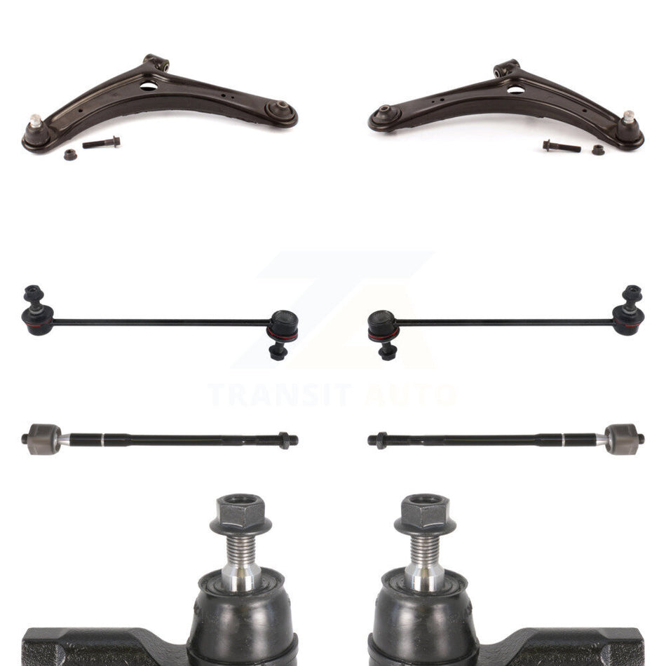Front Control Arm & Ball Joint Tie Rod End Link Kit (8Pc) For Mitsubishi Lancer Outlander KTR-102945