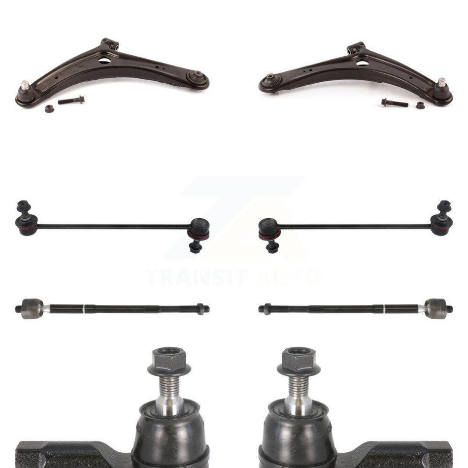 Front Arm Ball Joint Tie Rod End Link Kit (8Pc) For Mitsubishi RVR Outlander Lancer PHEV KTR-102946