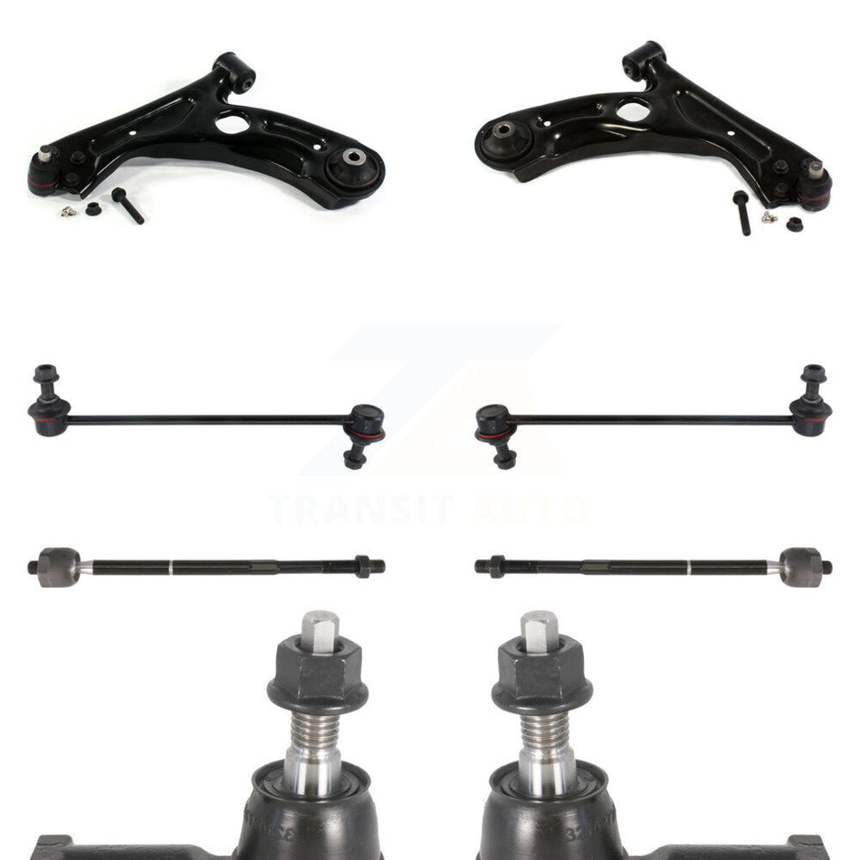 Front Suspension Control Arm And Ball Joint Assembly Steering Tie Rod End Stabilizer Bar Link Kit (8Pc) For Chevrolet Sonic KTR-102947