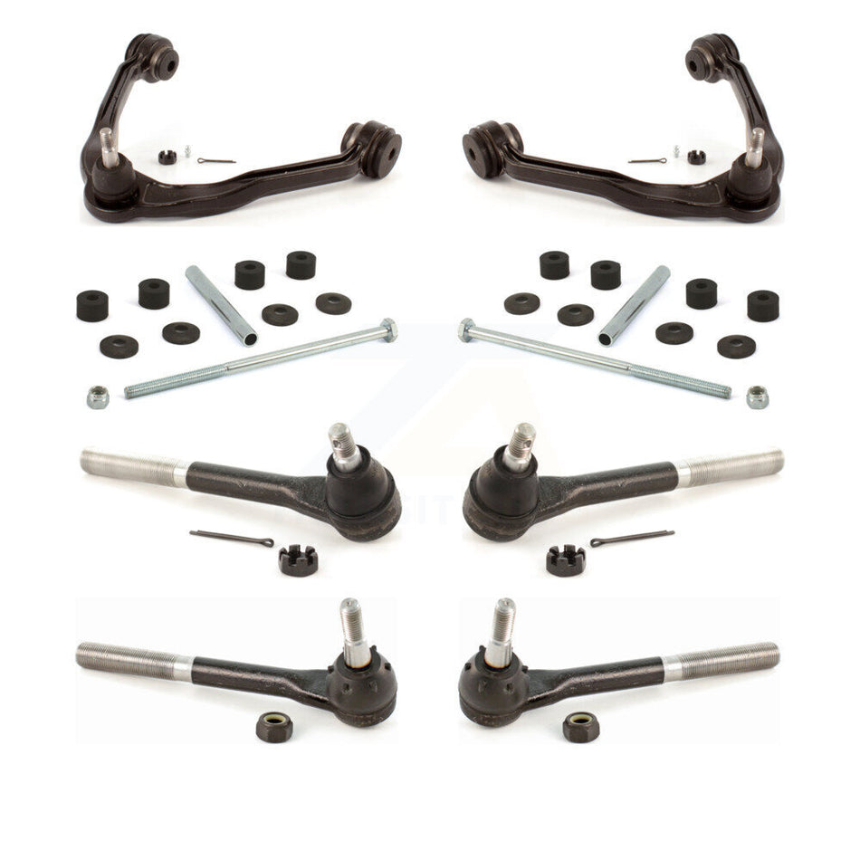 Front Suspension Control Arm And Ball Joint Assembly Steering Tie Rod End Stabilizer Bar Link Kit For 2000 GMC Yukon 5.7L KTR-102977