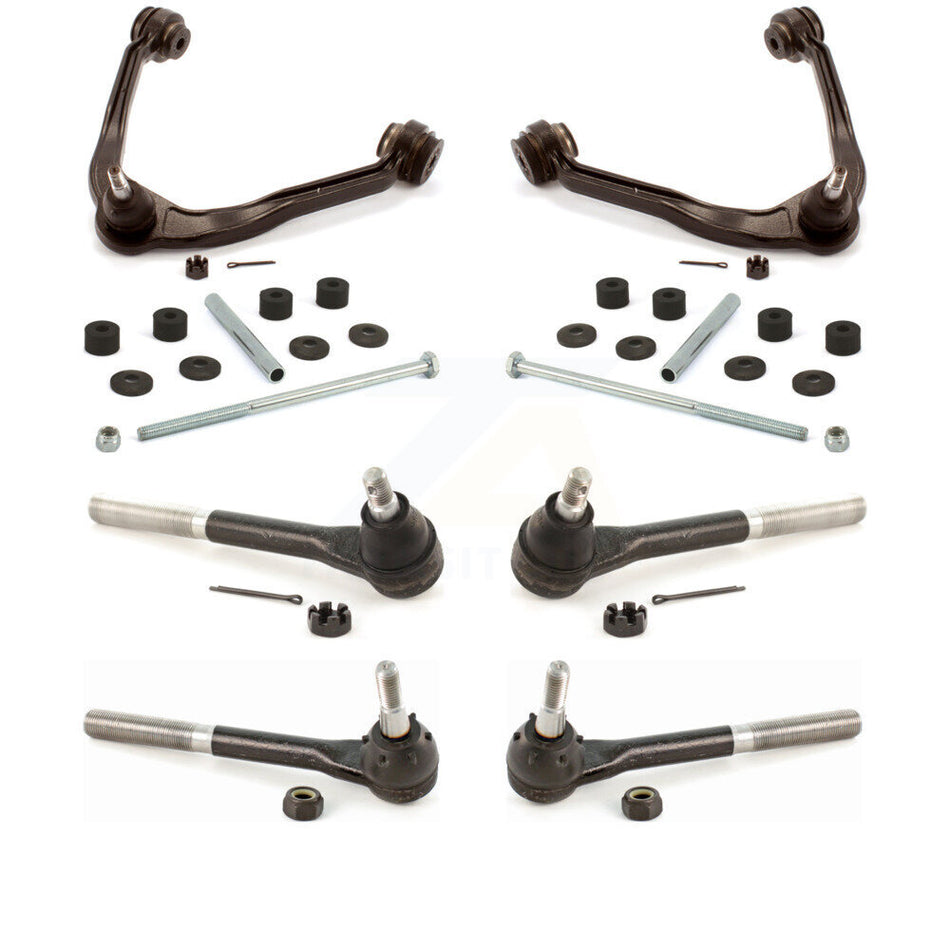 Front Suspension Control Arm And Ball Joint Assembly Steering Tie Rod End Stabilizer Bar Link Kit For 2000 GMC Yukon 5.7L KTR-102985