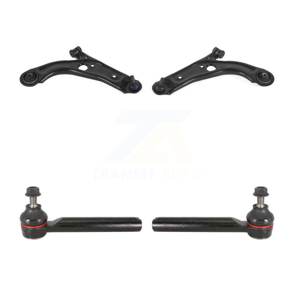 Front Suspension Control Arm Assembly & Tie Rod End Kit For Fiat 500 Naturally Aspirated KTR-103130