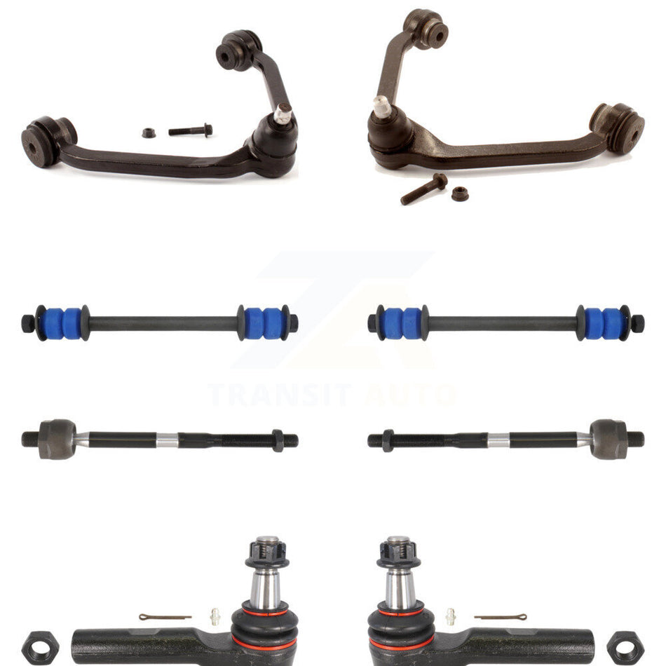 Front Suspension Control Arm And Ball Joint Assembly Steering Tie Rod End Stabilizer Bar Link Kit (8Pc) For Ford Ranger Explorer Mazda Mercury Mountaineer B3000 B4000 B2500 KTR-103184