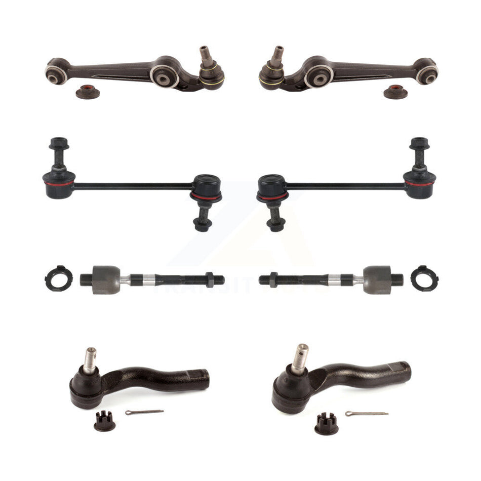 Front Suspension Control Arm And Ball Joint Assembly Steering Tie Rod End Stabilizer Bar Link Kit (8Pc) For Lincoln MKZ KTR-103200