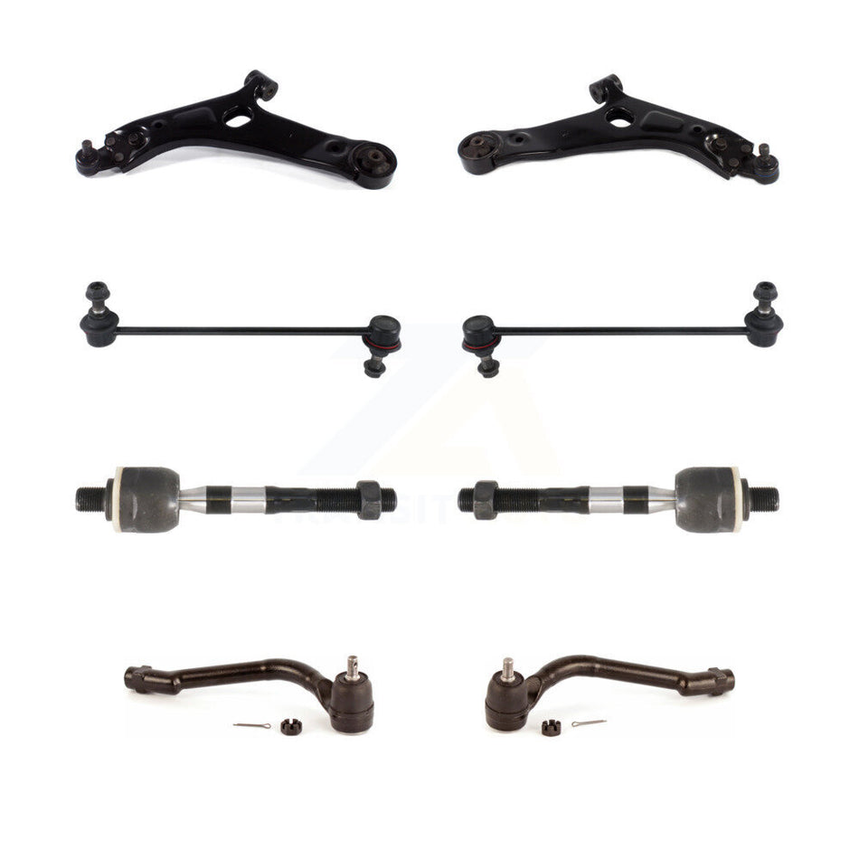 Front Suspension Control Arm And Ball Joint Assembly Steering Tie Rod End Stabilizer Bar Link Kit (8Pc) For Hyundai Tucson KTR-103229