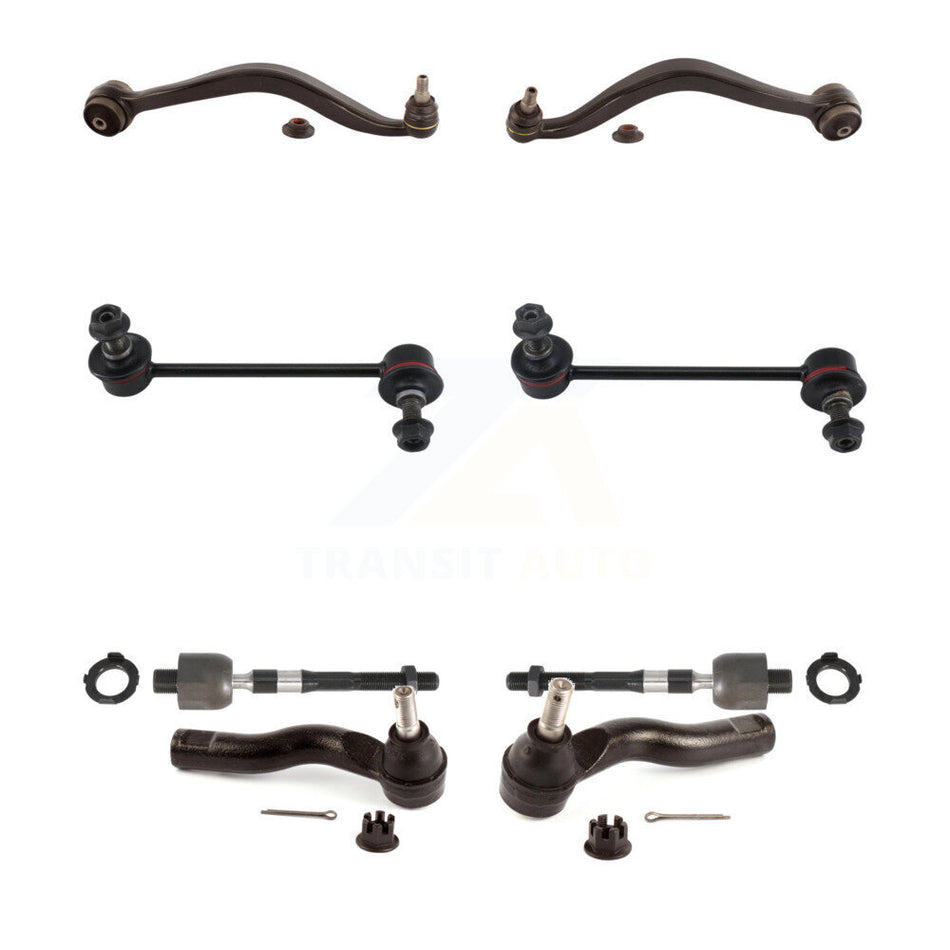 Front Suspension Control Arm And Ball Joint Assembly Steering Tie Rod End Stabilizer Bar Link Kit (8Pc) For Ford Fusion Mercury Milan Lincoln MKZ Zephyr KTR-103257