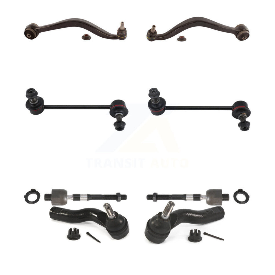 Front Suspension Control Arm And Ball Joint Assembly Steering Tie Rod End Stabilizer Bar Link Kit (8Pc) For 2010 Ford Fusion 3.5L KTR-103258