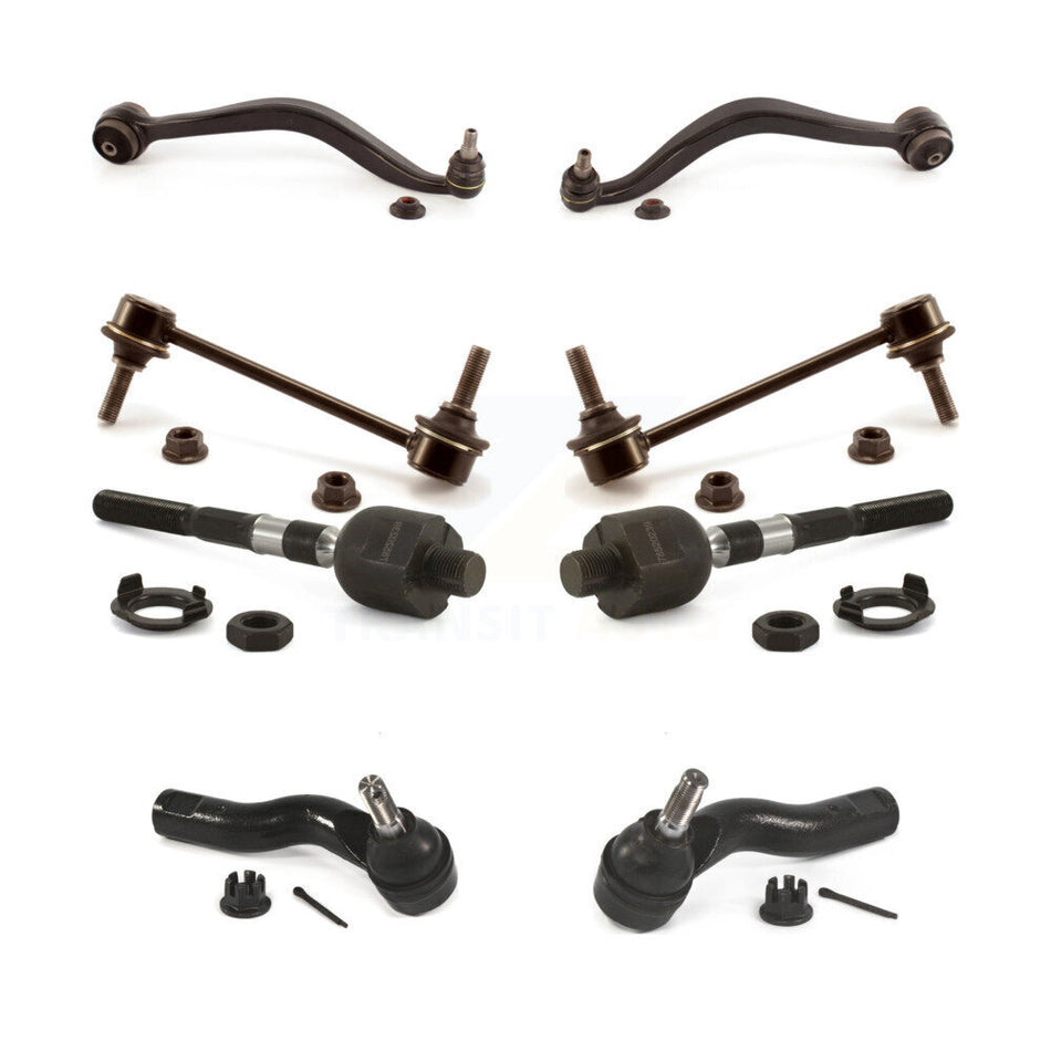 Front Suspension Control Arm And Ball Joint Assembly Steering Tie Rod End Stabilizer Bar Link Kit (8Pc) For 2011-2012 Ford Fusion 3.5L KTR-103261