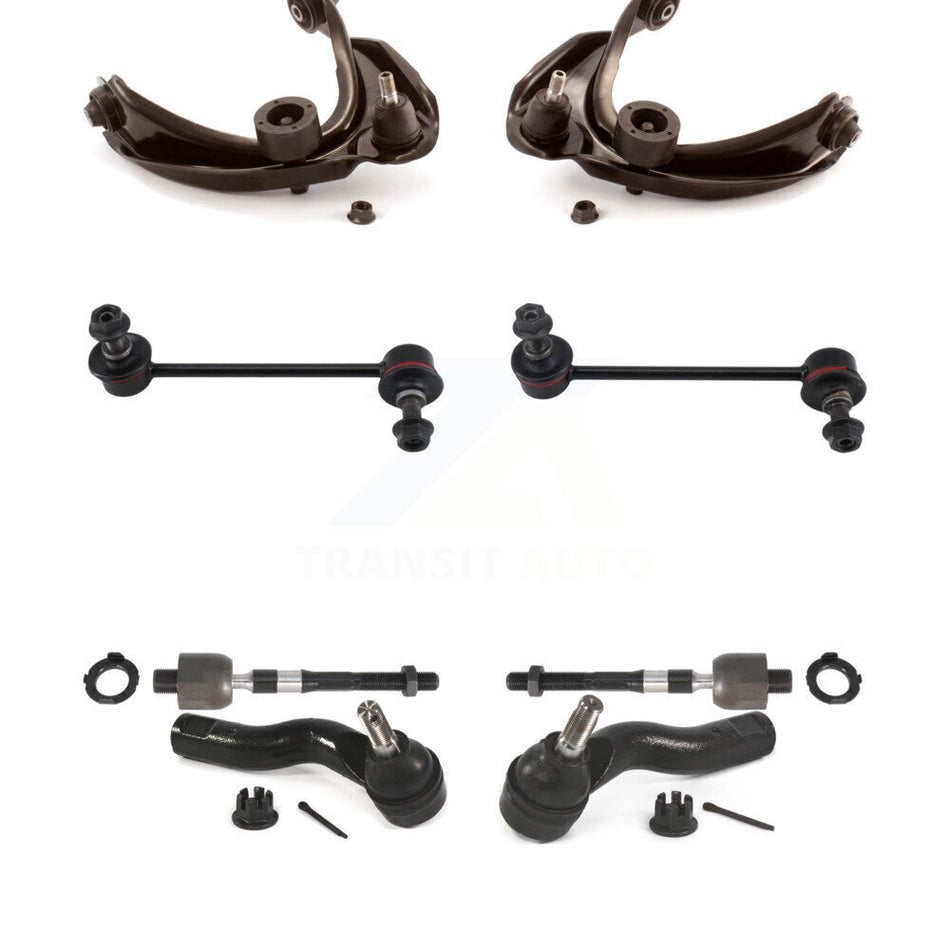 Front Suspension Control Arm And Ball Joint Assembly Steering Tie Rod End Stabilizer Bar Link Kit (8Pc) For 2010 Ford Fusion 3.5L KTR-103265
