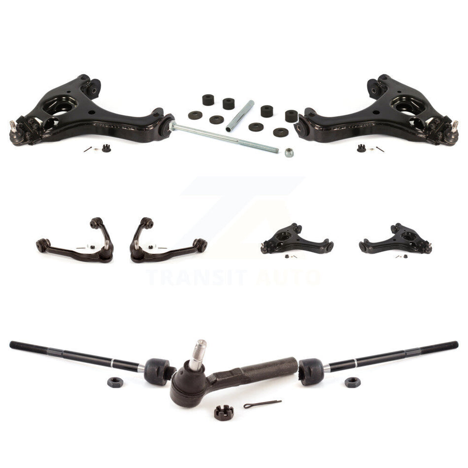 Front Control Arms Assembly And Lower Ball Joints Tie Rods Link Sway Bar Suspension Kit (10Pc) For Chevrolet Silverado 1500 GMC Sierra Classic KTR-103489