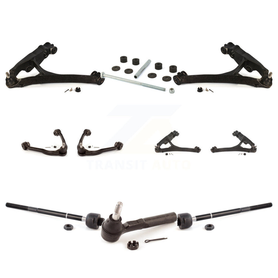 Front Control Arms Assembly And Lower Ball Joints Tie Rods Link Sway Bar Suspension Kit (10Pc) For Chevrolet Silverado 1500 GMC Sierra Classic KTR-103495