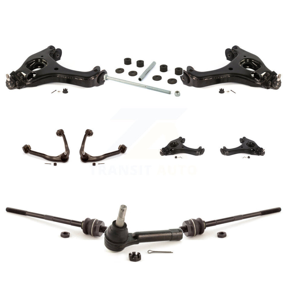 Front Control Arms Assembly And Lower Ball Joints Tie Rods Link Sway Bar Suspension Kit (10Pc) For Chevrolet Silverado 1500 GMC Sierra Classic KTR-103505