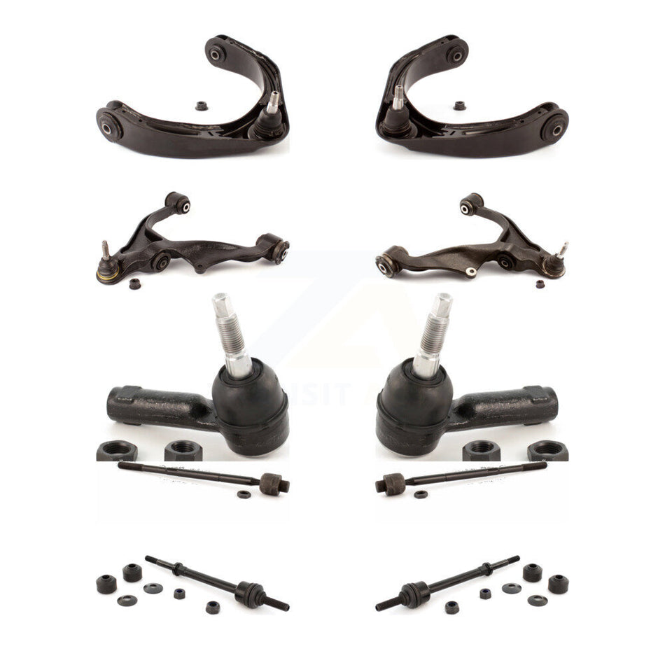 Front Control Arms Assembly And Lower Ball Joints Tie Rods Link Sway Bar Suspension Kit (10Pc) For 2006-2008 Dodge Ram 1500 4WD With 5 Lug Wheels KTR-103515