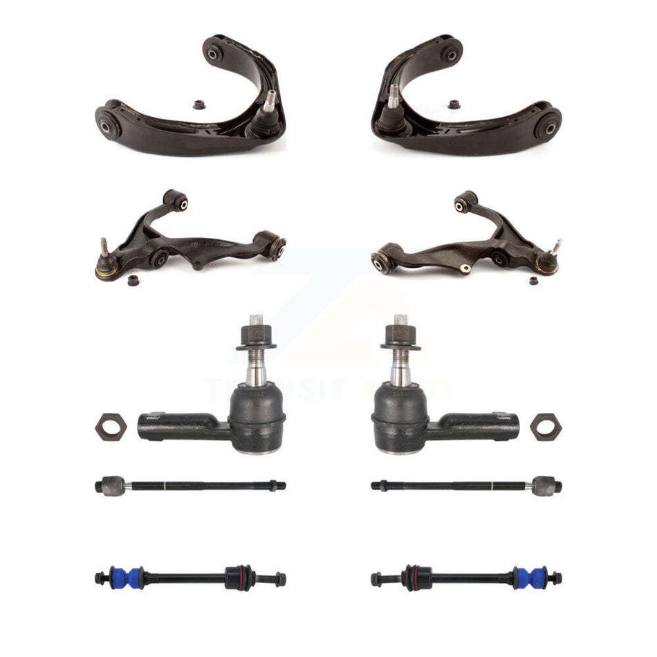 Front Control Arms Assembly And Lower Ball Joints Tie Rods Link Sway Bar Suspension Kit (10Pc) For 2006-2008 Dodge Ram 1500 4WD With 5 Lug Wheels KTR-103515