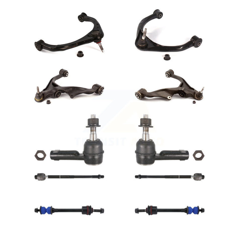 Front Control Arms Assembly And Lower Ball Joints Tie Rods Link Sway Bar Suspension Kit (10Pc) For Ram 1500 Dodge 4WD KTR-103518
