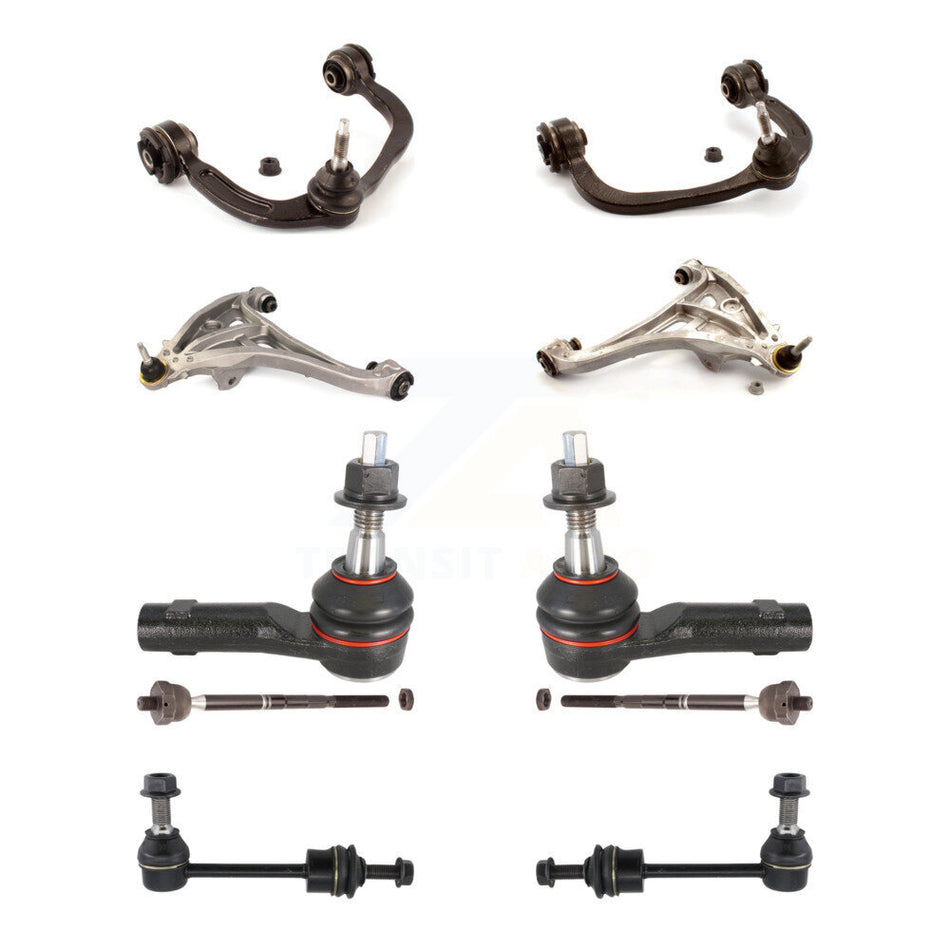 Front Control Arms Assembly And Lower Ball Joints Tie Rods Link Sway Bar Suspension Kit (10Pc) For Ford F-150 4WD KTR-103520