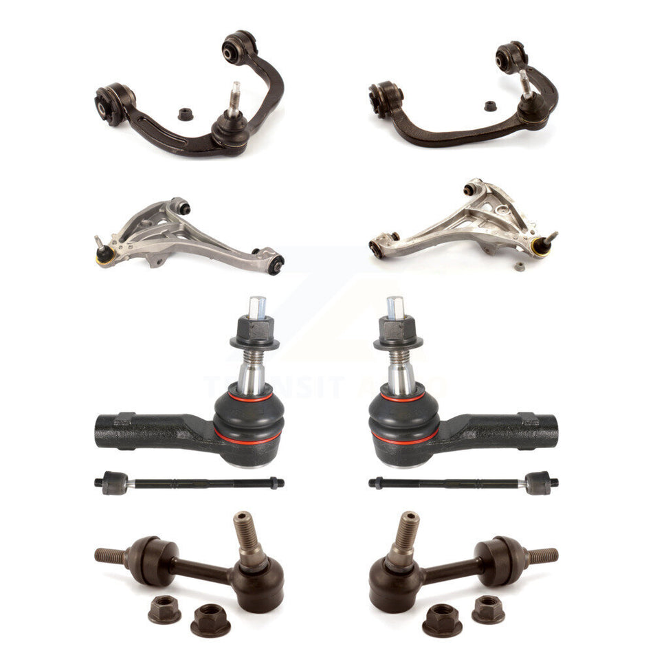 Front Control Arms Assembly And Lower Ball Joints Tie Rods Link Sway Bar Suspension Kit (10Pc) For Ford F-150 RWD KTR-103524
