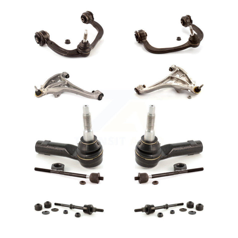 Front Control Arms Assembly And Lower Ball Joints Tie Rods Link Sway Bar Suspension Kit (10Pc) For Ford F-150 Lincoln Mark LT RWD KTR-103525