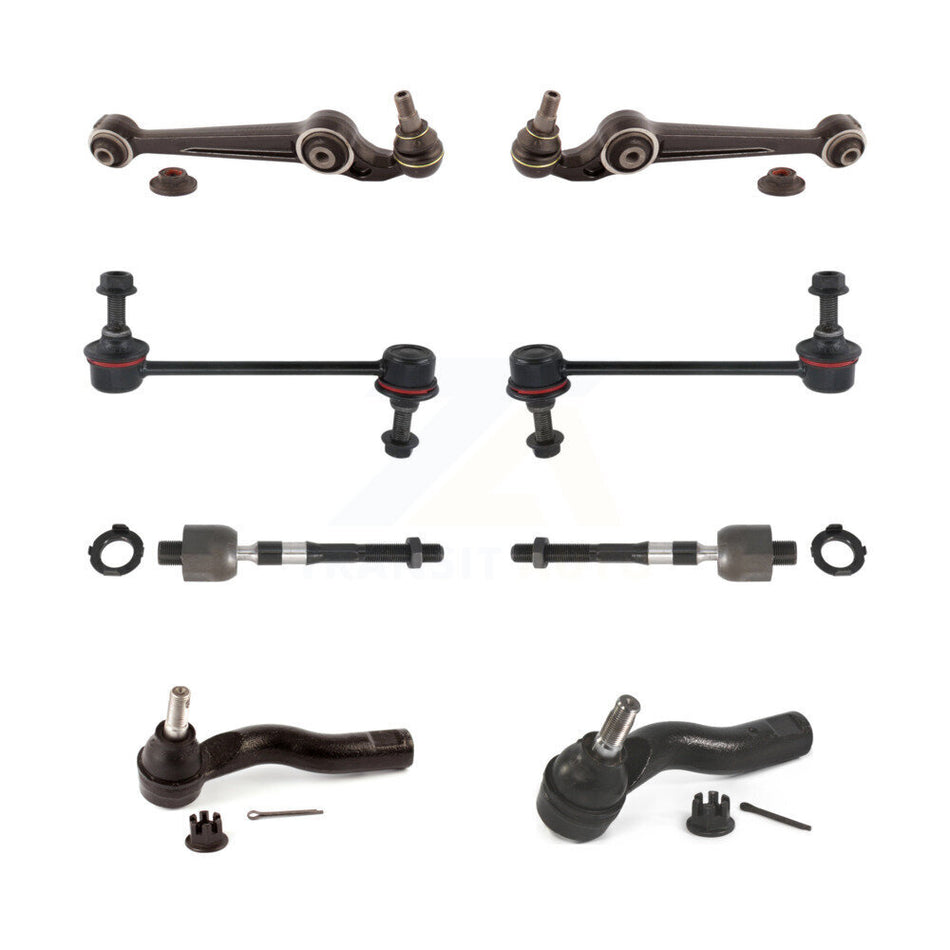 Front Suspension Control Arm And Ball Joint Assembly Steering Tie Rod End Stabilizer Bar Link Kit (8Pc) For 2010 Lincoln MKZ KTR-103680