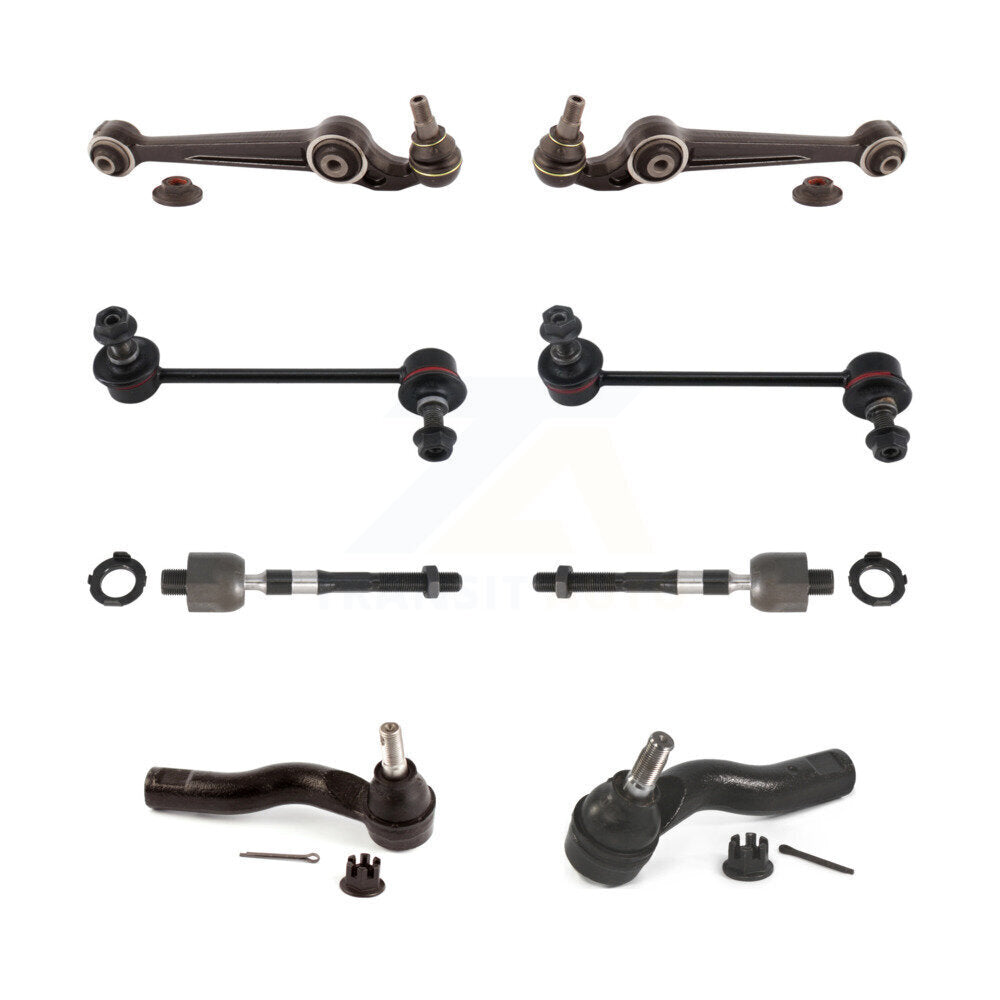 Front Control Arm Ball Joint Tie Rod End Link Kit (8Pc) For Ford Fusion Lincoln MKZ Milan KTR-103705