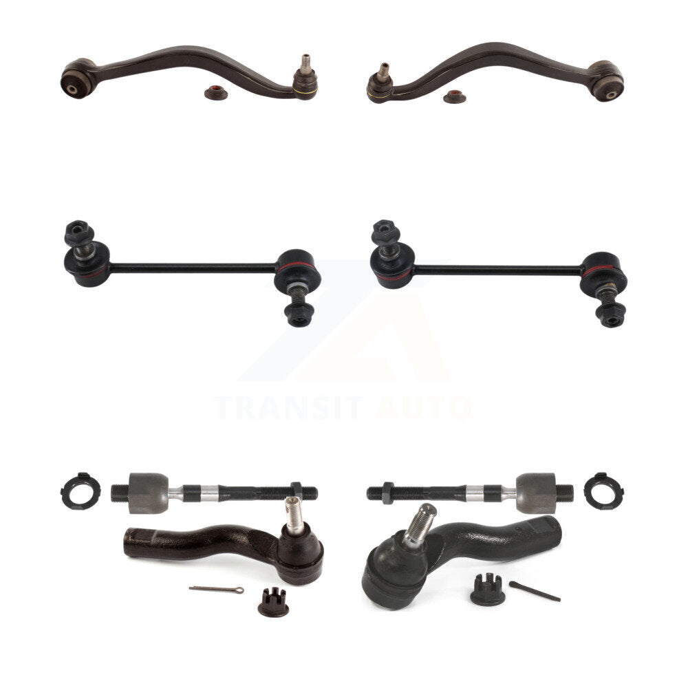 Front Control Arm & Ball Joint Tie Rod End Link Kit (8Pc) For Ford Fusion Mazda 6 Lincoln KTR-103706