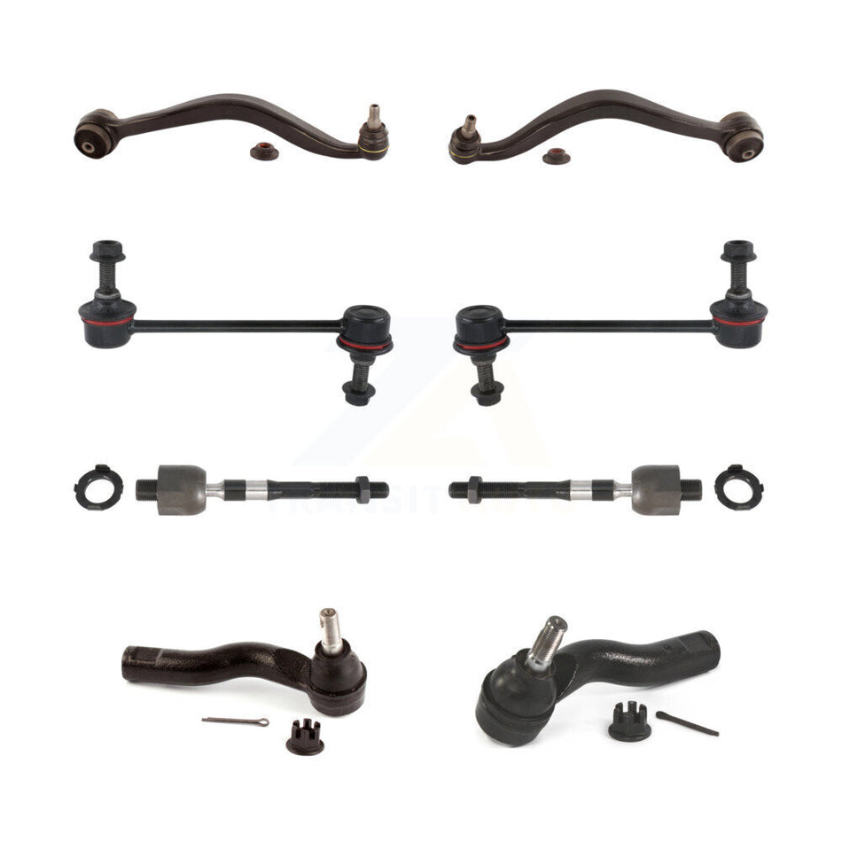 Front Control Arm And Ball Joint Tie Rod End Link Kit (8Pc) For Ford Fusion Lincoln MKZ KTR-103707