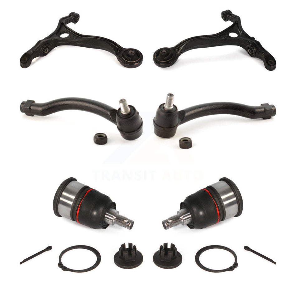 Front Suspension Control Arm With Tie Rod End And Ball Joint Kit (6Pc) For 2004-2007 Acura TL KTR-104001
