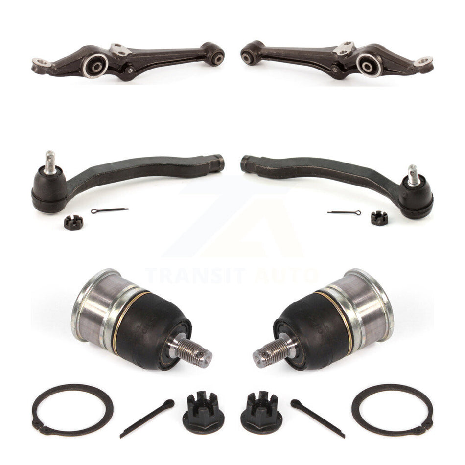 Front Suspension Control Arm With Tie Rod End And Ball Joint Kit (6Pc) For Honda Accord Acura TL CL KTR-104006