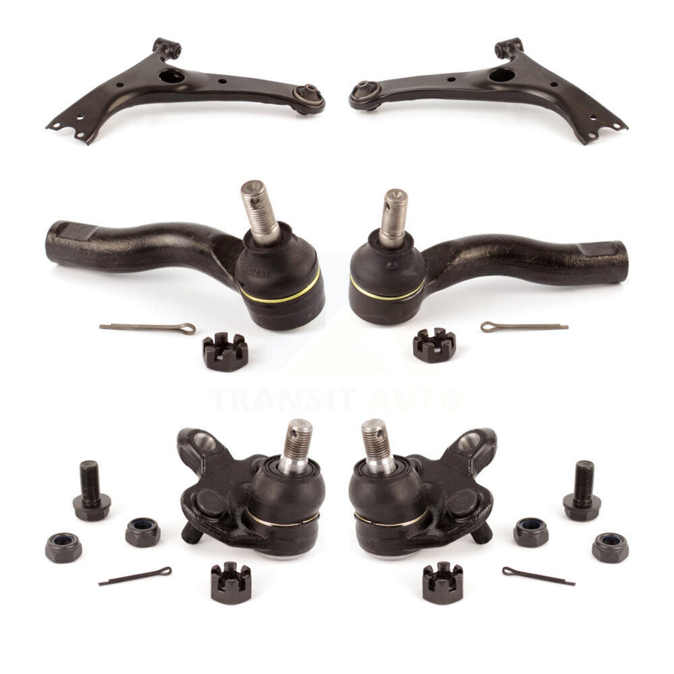 Front Suspension Control Arm With Tie Rod End And Ball Joint Kit (6Pc) For Toyota RAV4 KTR-104016