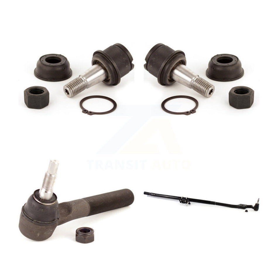 Front Suspension Ball Joint And Tie Rod End Kit For 2008 Dodge Ram 1500 4WD With 8 Lug Wheels Tampered Hole Mounted Steering Damper 6.10" Length KTR-104020