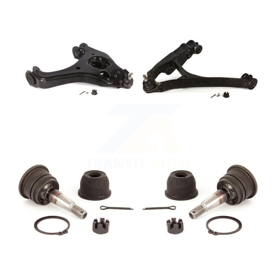 Front Suspension Control Arms And Upper Ball Joints Kit For 2005 Chevrolet Silverado 1500 RWD with Torsion Bar front springs KTR-104043