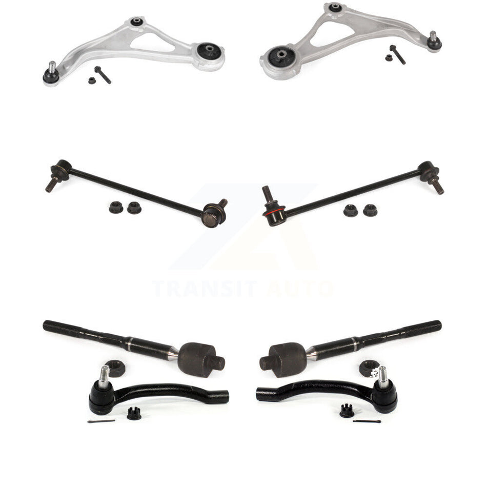 Front Suspension Control Arm And Ball Joint Assembly Steering Tie Rod End Stabilizer Bar Link Kit (8Pc) For Nissan Altima Maxima KTR-104153