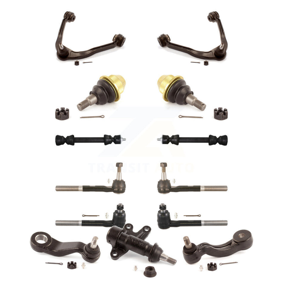 Front Control Arms Assembly And Lower Ball Joints Tie Rods Link Sway Bar Suspension Kit (13Pc) For 2000 GMC Yukon 5.7L Without Frame Bracket KTR-104175