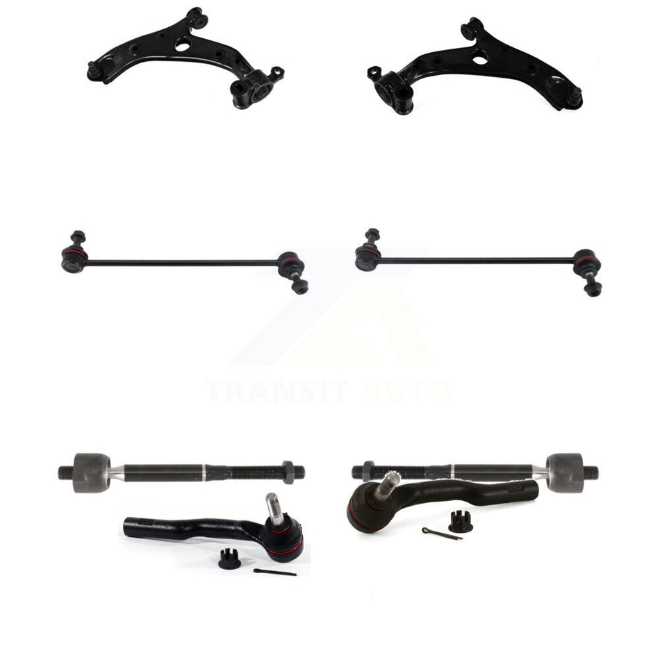 Front Control Arm And Ball Joint Tie Rod End Link Kit (8Pc) For 2014-2018 Mazda 3 Sport KTR-104450