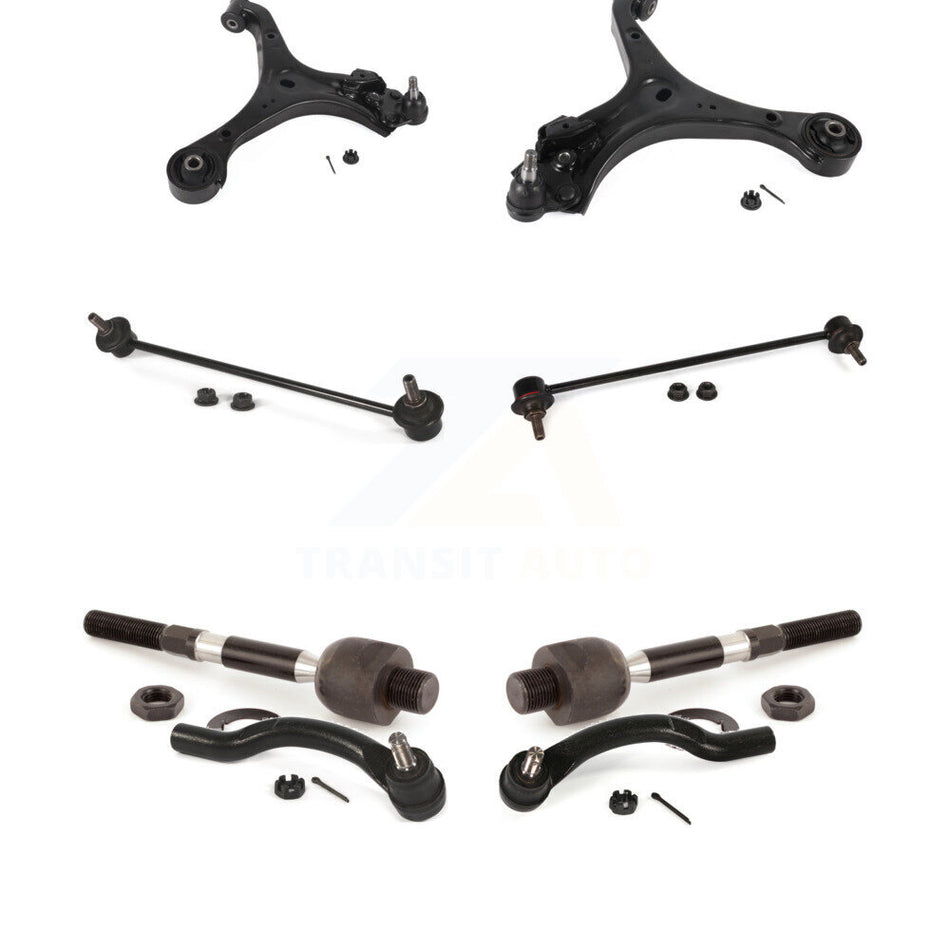 Front Control Arm And Ball Joint Tie Rod End Bar Link Kit (8Pc) For Honda Civic Acura ILX KTR-104454