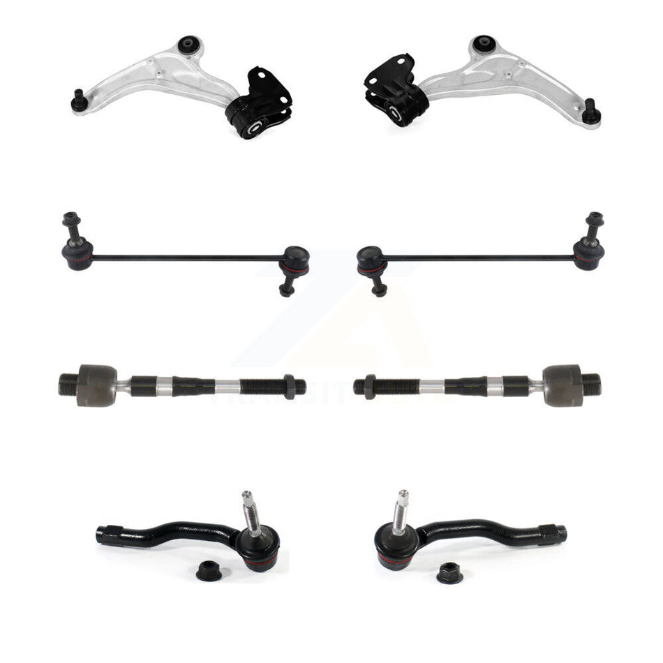Front Control Arm & Ball Joint Tie Rod End Link Kit (8Pc) For 15-16 Ford Edge To 12 23 14 KTR-104459
