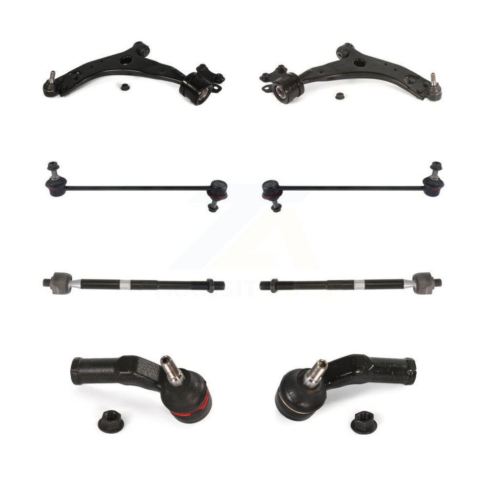 Front Control Arm And Ball Joint Tie Rod End Bar Link Kit (8Pc) For Volvo C30 S40 C70 V50 KTR-104472