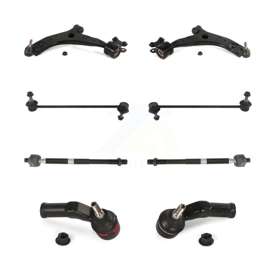 Front Suspension Control Arm Ball Joint Tie Rod End Link Kit (8Pc) For Volvo S40 V50 C70 KTR-104473