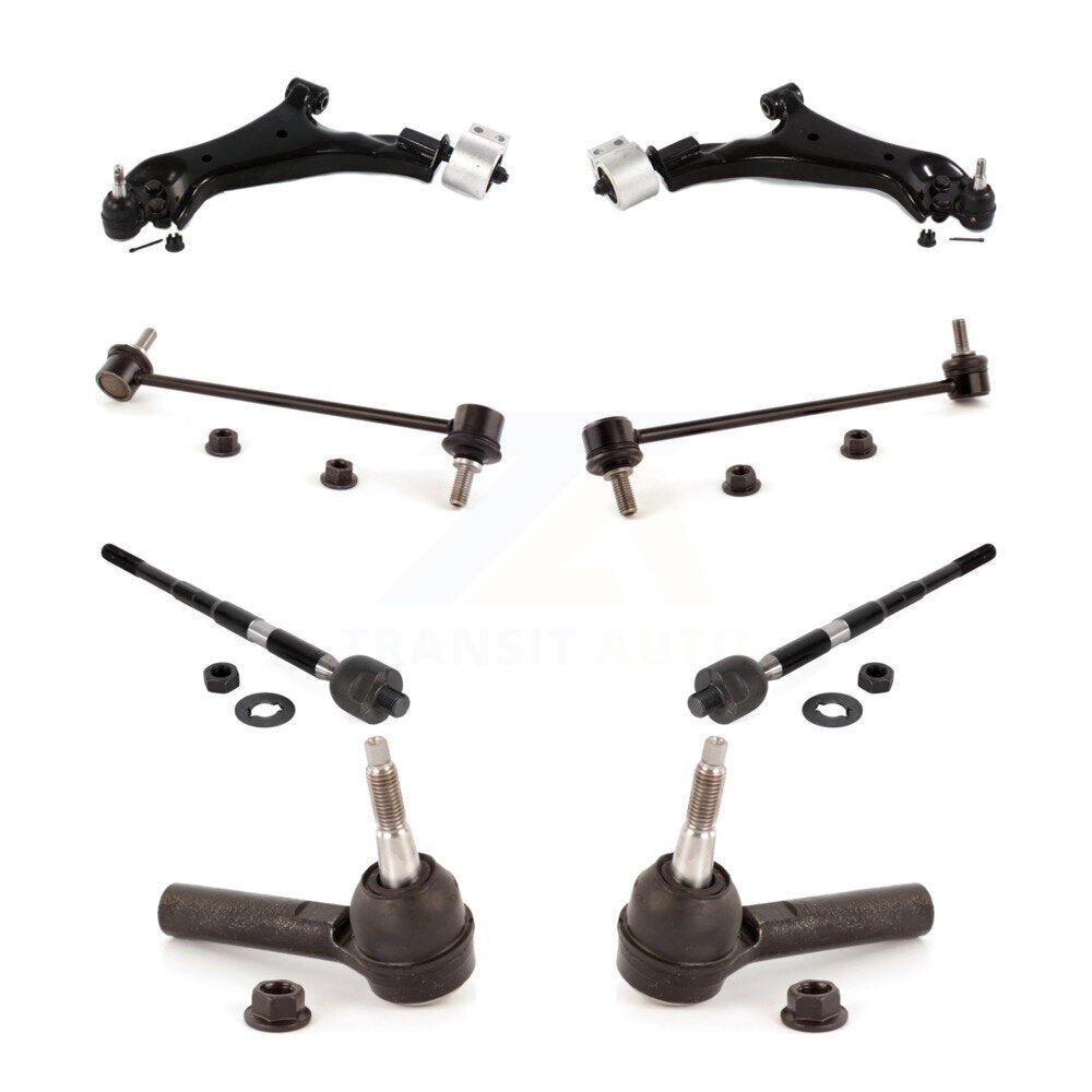 Front Control Arm Ball Joint Tie Rod End Link Kit (8Pc) For Chevrolet Equinox GMC Terrain KTR-104478
