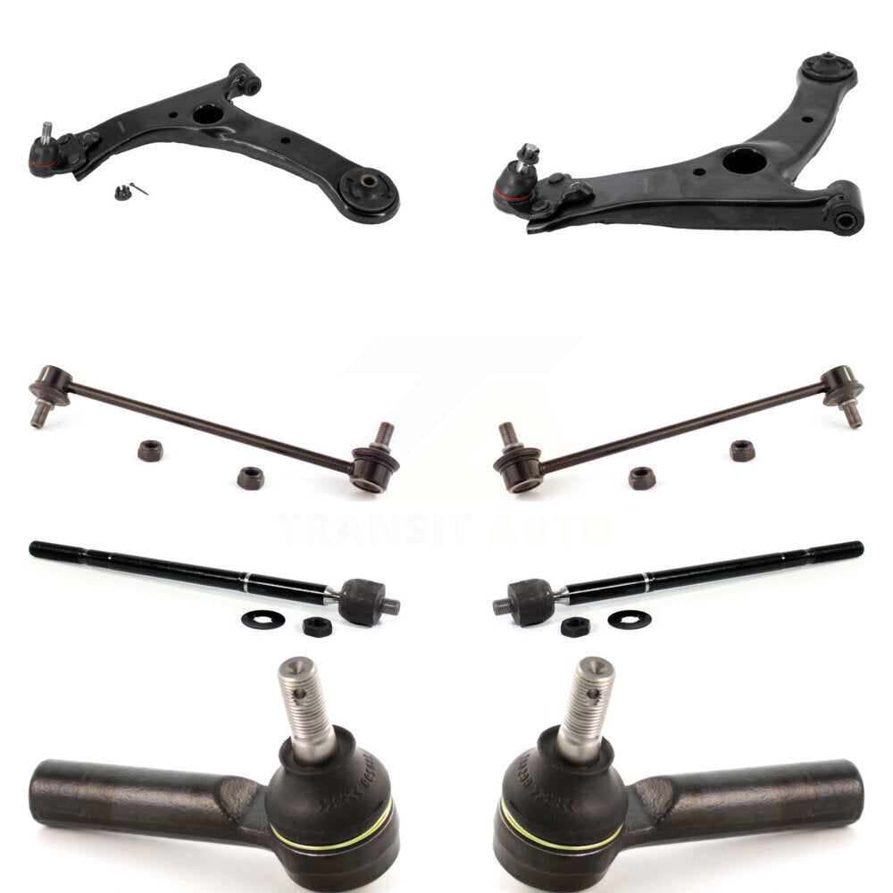 Front Suspension Control Arm And Ball Joint Tie Rod End Link Kit (8Pc) For Toyota Corolla KTR-104482