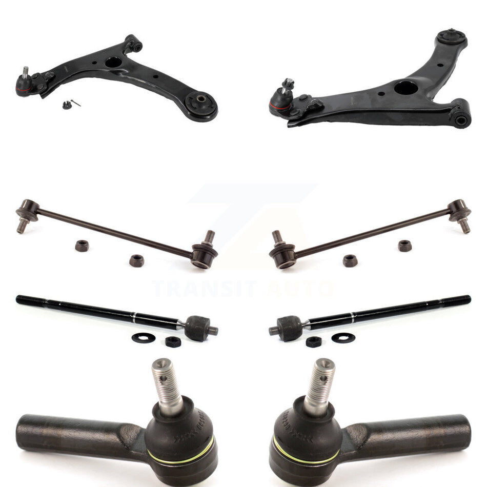 Front Suspension Control Arm And Ball Joint Tie Rod End Link Kit (8Pc) For Toyota Corolla KTR-104482