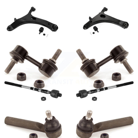 Front Suspension Control Arm And Ball Joint Tie Rod End Link Kit (8Pc) For Subaru Impreza KTR-104483