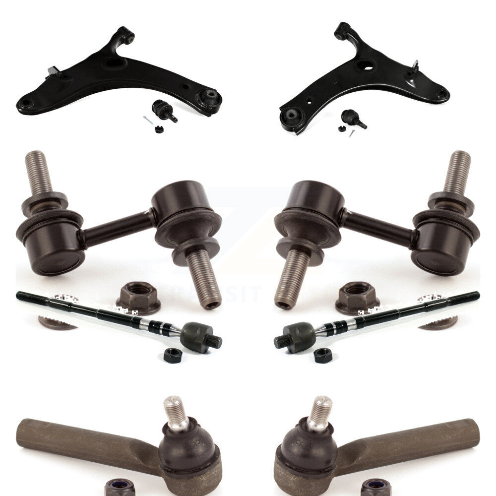 Front Control Arm Ball Joint Assembly Tie Rod End Link Kit (8Pc) For Subaru XV Crosstrek KTR-104484
