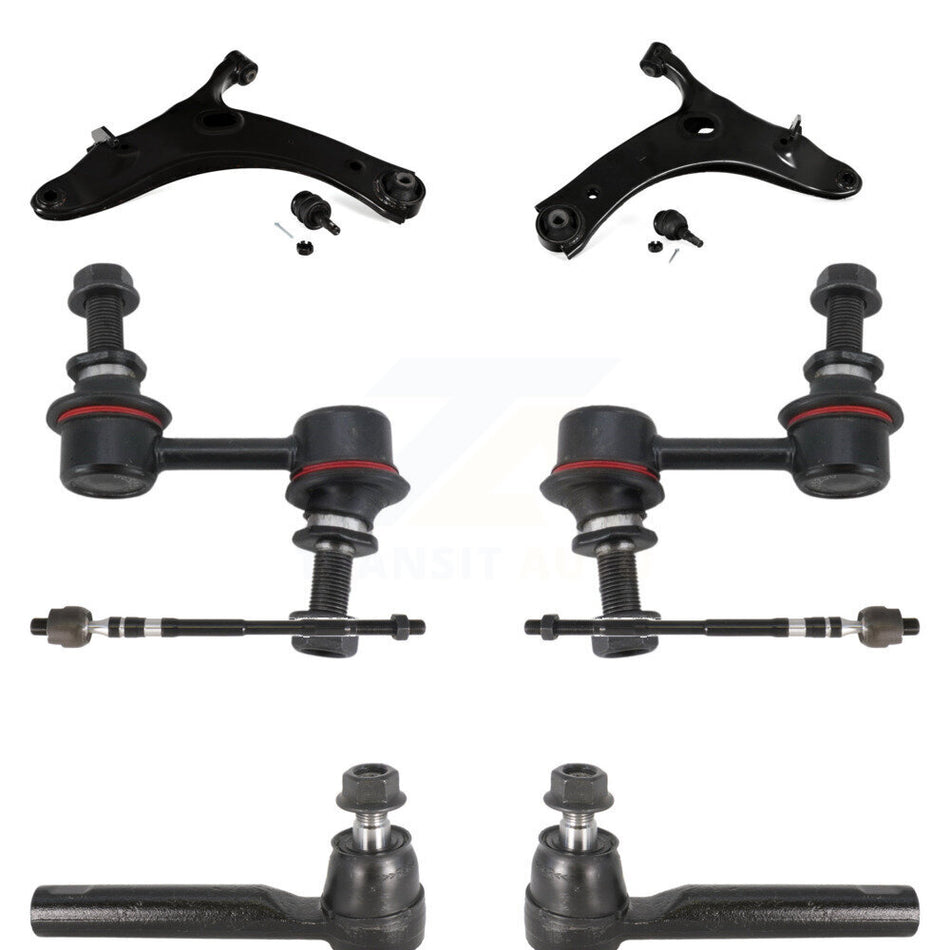 Front Control Arm Ball Joint Assembly Tie Rod End Link Kit (8Pc) For Subaru XV Crosstrek KTR-104484