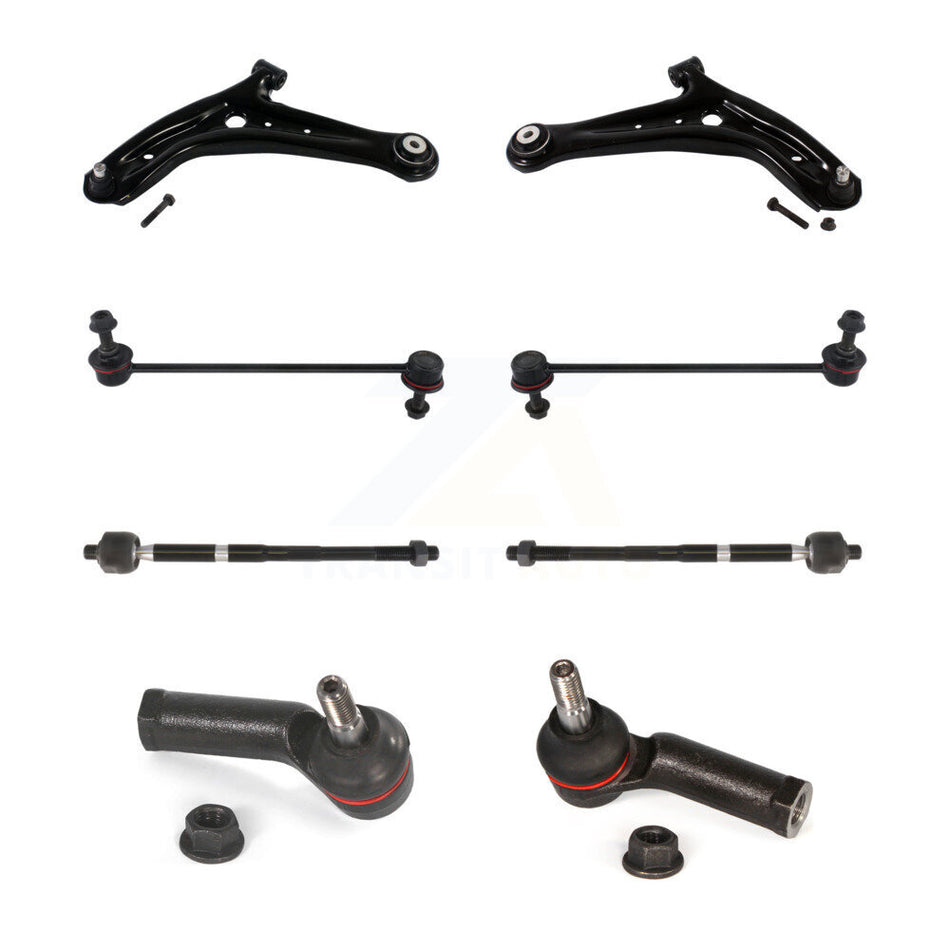 Front Suspension Control Arm And Ball Joint Tie Rod End Link Kit (8Pc) For Ford Fiesta KTR-104565